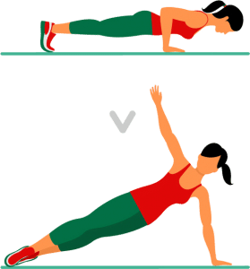 Scientific 7-Minute Workout Push Up And Rotation