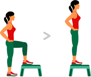 Scientific 7-Minute Workout Step Up Onto Chair